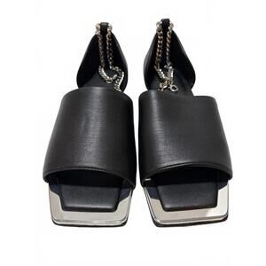 Katy Perry The Caught Up Anklet Black Sandals Size 7M